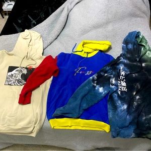 3 hoodies